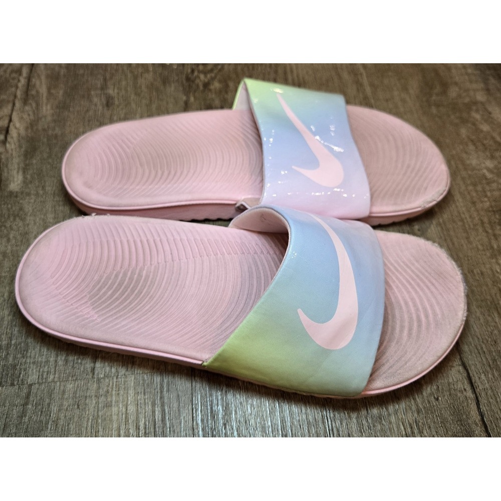 Nike Kawa SE2 Punch Slide Sandal CW1656-600 Pastel Pink Kid‎ Youth Size 4Y